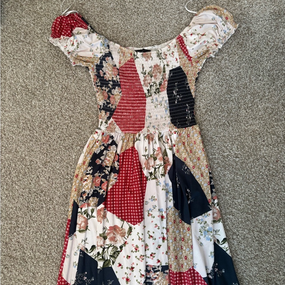 Urban Outfitters Patchwork Long Dress